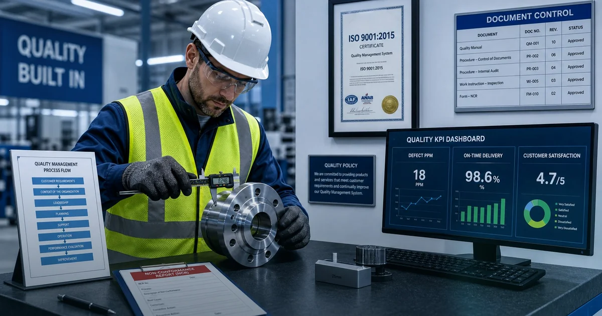 ISO 9001: Kaliteyi son kontrolden süreç tasarımına taşımak