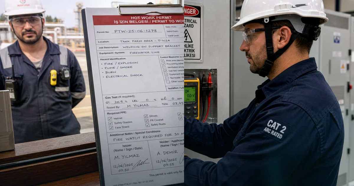 Kapalı Alan Çalışma İzni: Gaz Ölçümü, Gözcü ve Kurtarma Planı Nasıl Yönetilir?